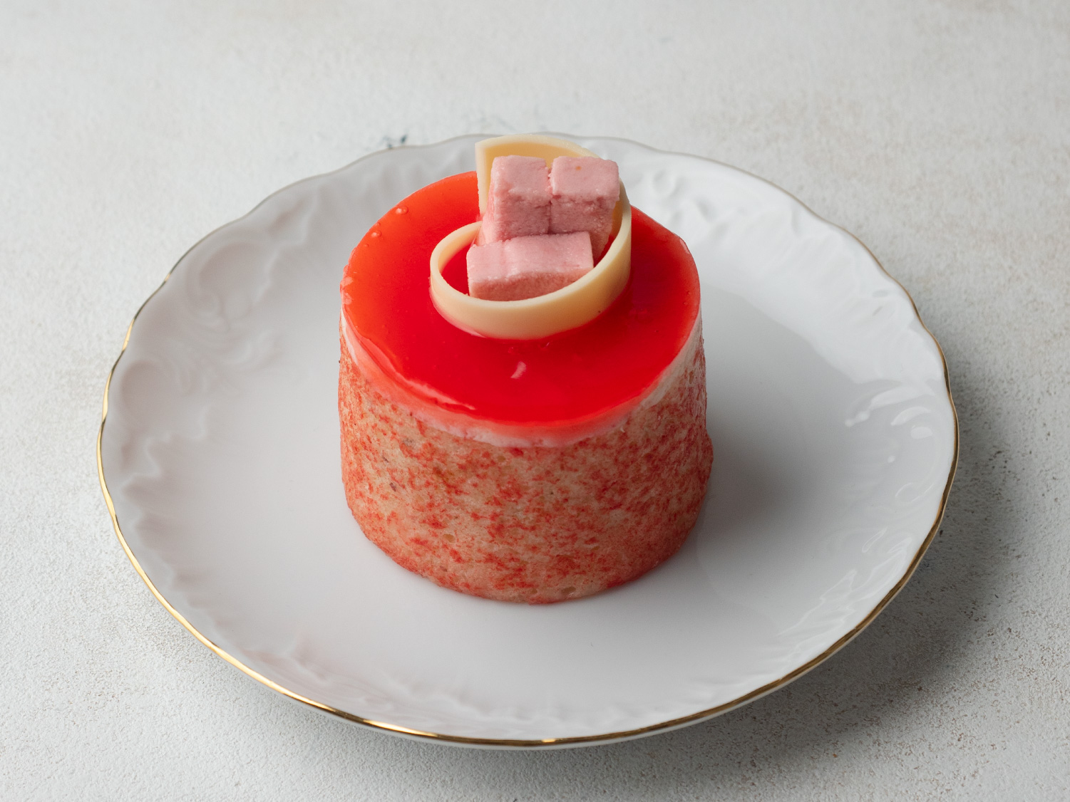 Пирожное Йогуртово-Клубничное