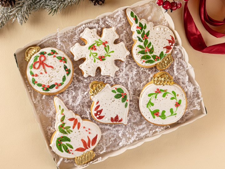 Печенье ванильное с глазурью «Ёлочный набор»