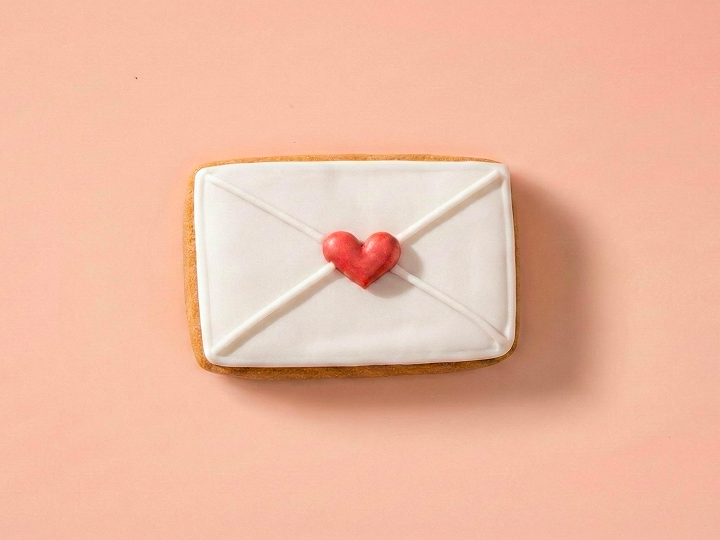 Печенье ванильное с сахарно-белковой глазурью Валентинка