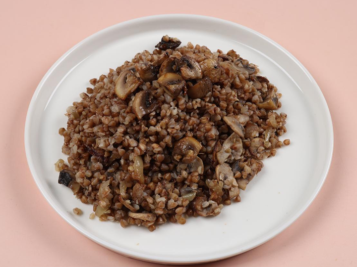 Греча с грибами