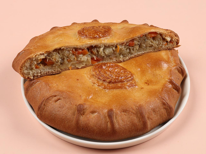 Пирог постный с капустой