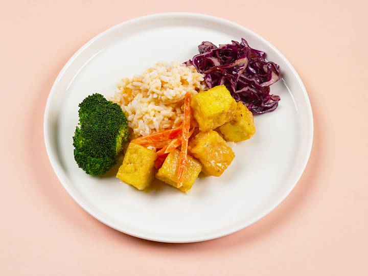 Тофу жаренный с рисом