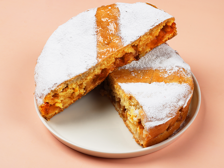 Пирог постный заливной с яблоком