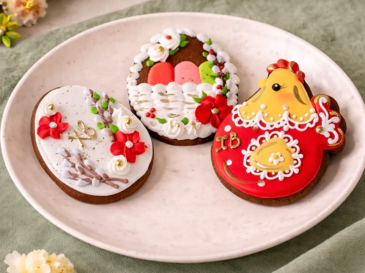 Пряник Архангельский с сахарно-белковой глазурью Яйцо