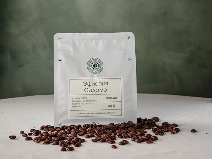 Кофе в зерне (Эфиопия, Сидамо)