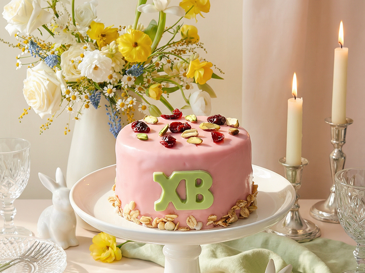 Пасха творожная с фисташками и вишней