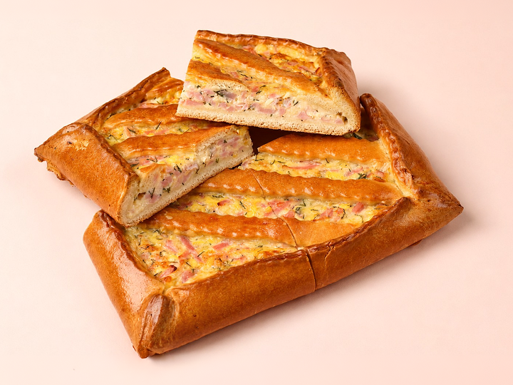 Пирог с ветчиной и сыром