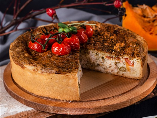 Киш с куриной грудкой
