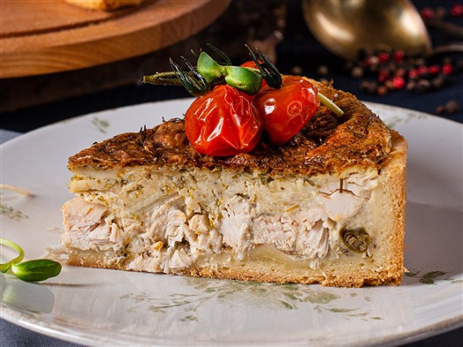 Киш с куриной грудкой