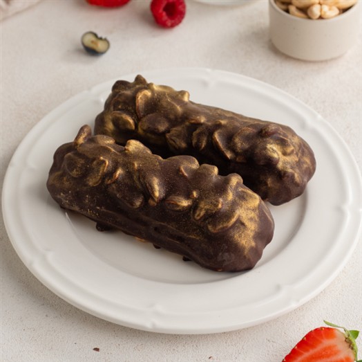 Эклер орехово-карамельный за 4 шт