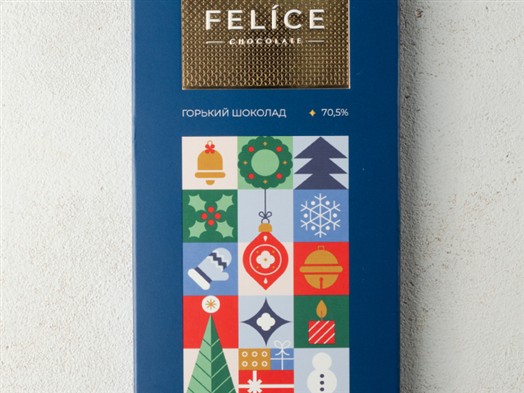 Шоколад «Праздничный» горький