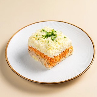 Салат Мимоза с красной рыбой