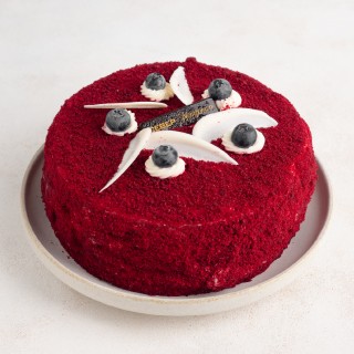 Торт «Красный бархат с голубикой» за 1 шт