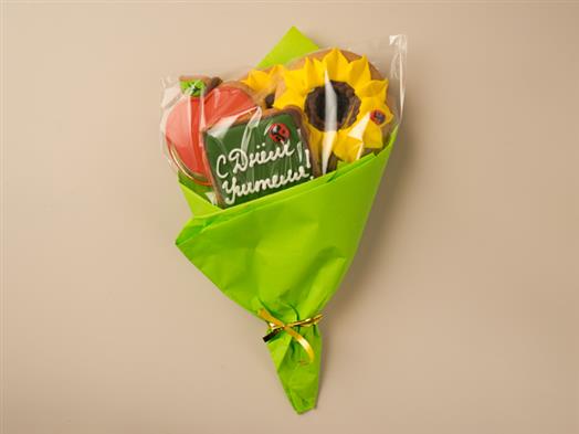 Печенье ванильное с сахарно-белковой глазурью Букет