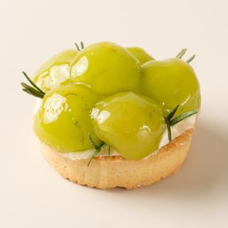 Тарт киви-виноград с сырным кремом за 2 шт