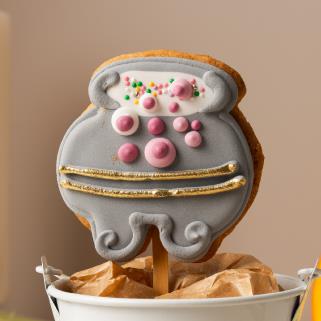 Печенье ванильное с сахарно-белковой глазурью Котёл