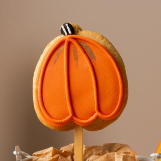 Печенье ванильное с сахарно-белковой глазурью Тыква