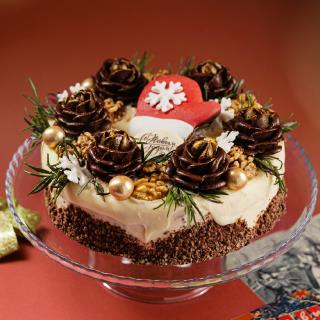 Торт Сливочно-миндальный Новогодний
