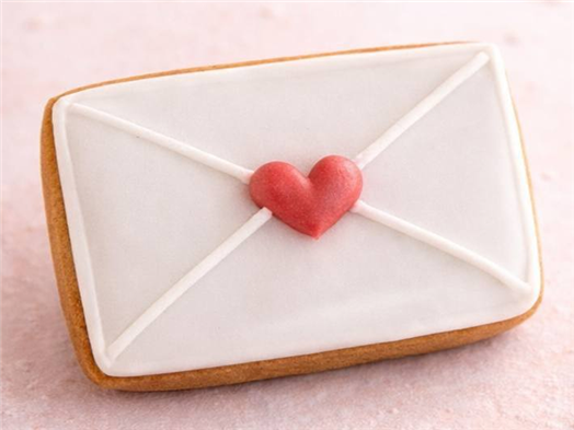 Печенье ванильное с сахарно-белковой глазурью Валентинка