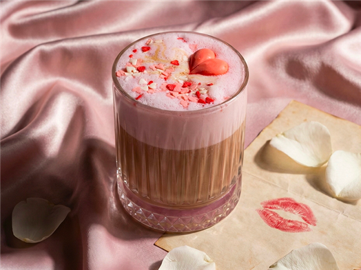 Латте Малиновое сердце