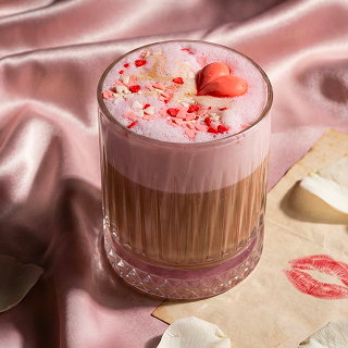 Латте Малиновое сердце