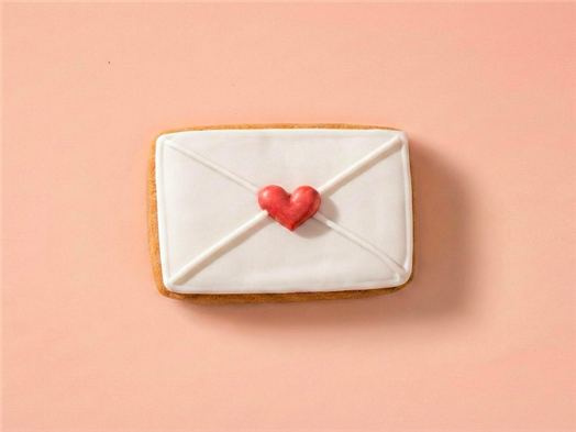 Печенье ванильное с сахарно-белковой глазурью Валентинка