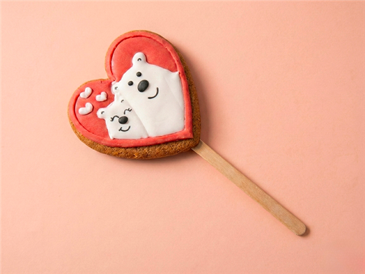 Печенье ванильное с сахарно-белковой глазурью Люблю