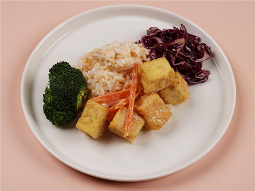 Тофу жаренный с рисом