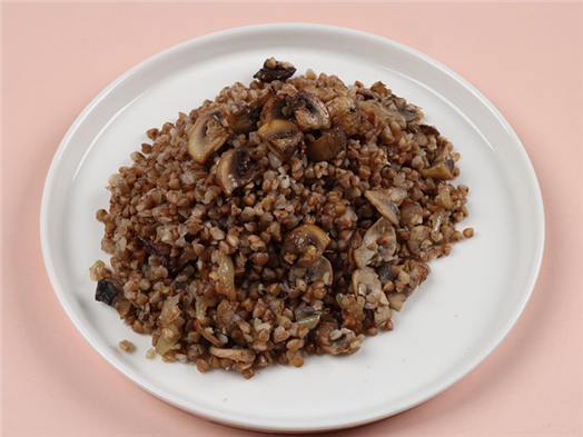 Греча с грибами