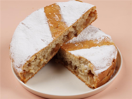 Пирог постный заливной с яблоком