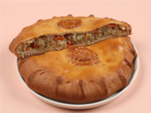 Пирог постный с капустой