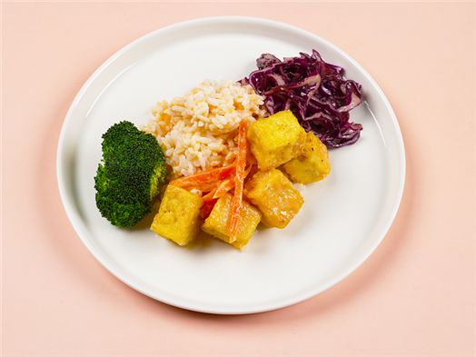 Тофу жаренный с рисом