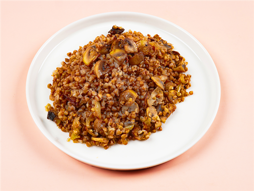 Греча с грибами