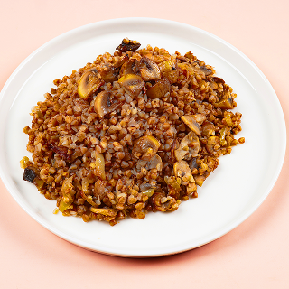 Греча с грибами