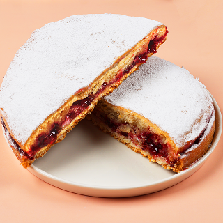 Пирог постный заливной с малиной за 0.95 кг