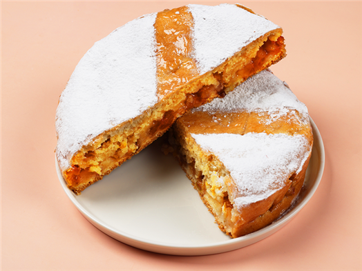 Пирог постный заливной с яблоком