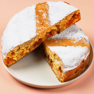 Пирог постный заливной с яблоком за 0.95 кг