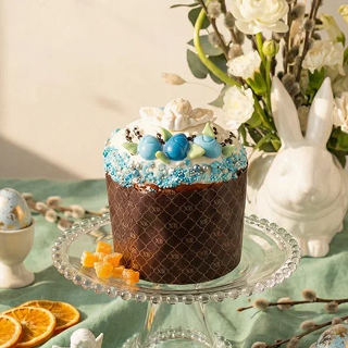 Кулич сдобный с изюмом и цукатами (Север) за 1 шт