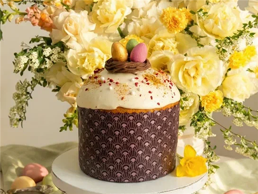 Кулич сдобный с шоколадно-ореховой начинкой 0,700 кг