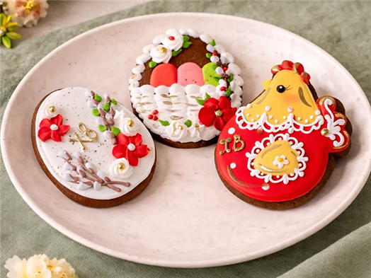 Пряник Архангельский с сахарно-белковой глазурью Яйцо