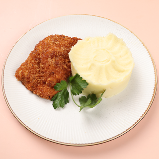 Шницель куриный с пюре за 1 шт